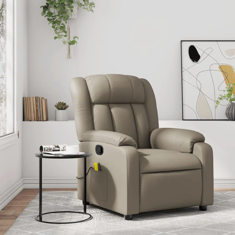 Massagefauteuil – Massagestoel – Relaxstoel – Fauteuil – Elektrische Stoel – Handmatig Verstelbaar – Kunstleer Bekleding