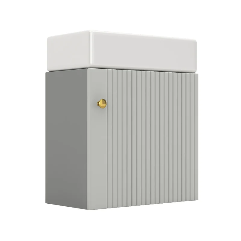 Wastafelmeubel – Badkamermeubel – Onderkast – Badmeubel – Keramische Wastafel – Massief Hout – Soft-Close Scharnier