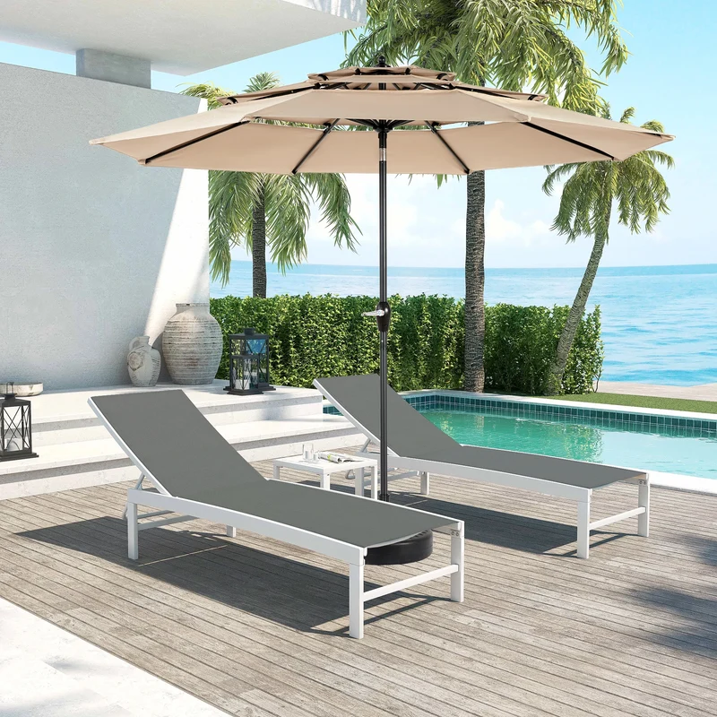 Parasol – Tuinparasol – Buitenshuis Parasol – Stokparasol – Aluminium Frame – UV Bescherming – Kantelbaar