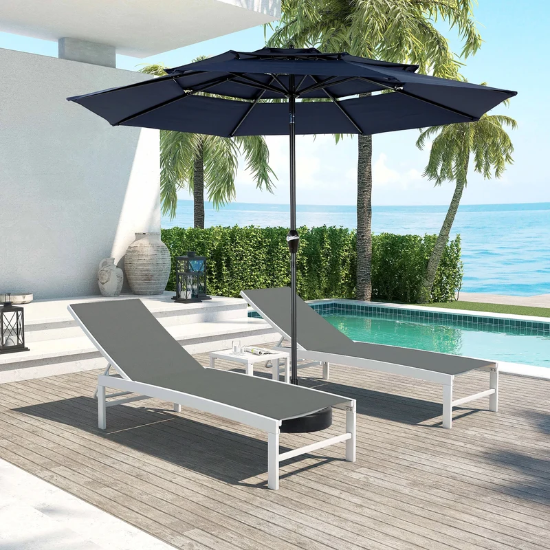 Parasol – Tuinparasol – Zonnescherm – Terrasparasol – 2,9 Meter Diameter – Aluminium Frame – UV- en Weerbestendig Polyester