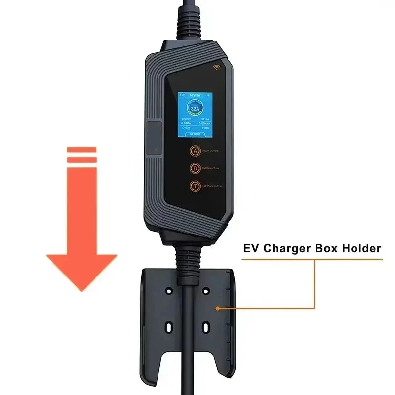 Laadkabel Elektrische Auto – Oplaadkabel – Mobiele Lader – Thuislader – Type 2 – 32A Stroomsterkte – IP66 Waterdicht - 7kW - Geen Adapter