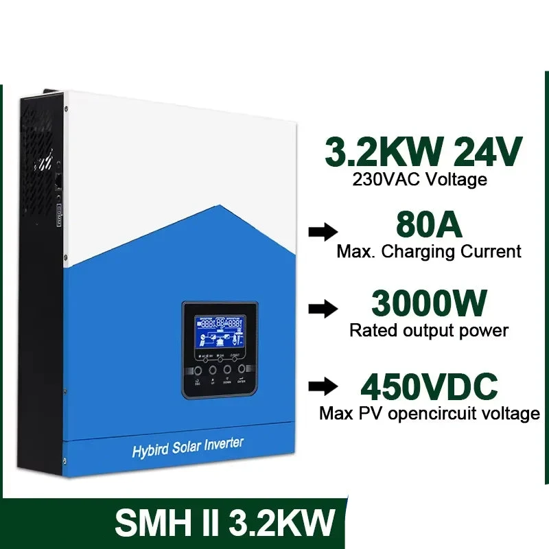 Zonne-omvormer – Hybride Omvormer – Solar Inverter – MPPT Laadregelaar – BMS Systeem – 3.2KW Vermogen – WiFi Monitoring