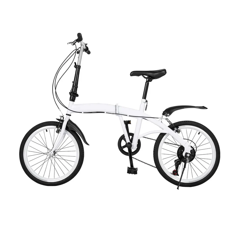 Opvouwbare Fiets – Vouwfiets – Compacte Fiets – Kinderfiets – Verstelbaar Zadel – Zes Versnellingen – Stevig Frame