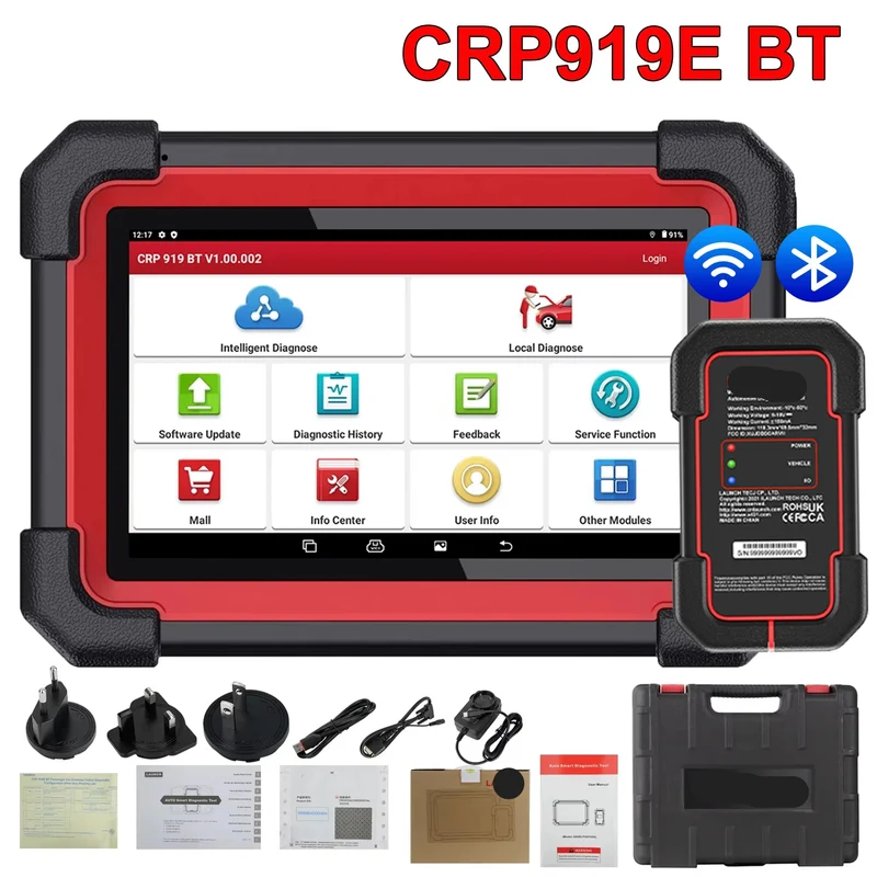 Autodiagnose Apparaat – OBD2 Scanner – Foutcode Lezer – Diagnose Tool – Autodiagnose Scanner – 7-Inch Touchscreen – Bi-directionele Testfunctie