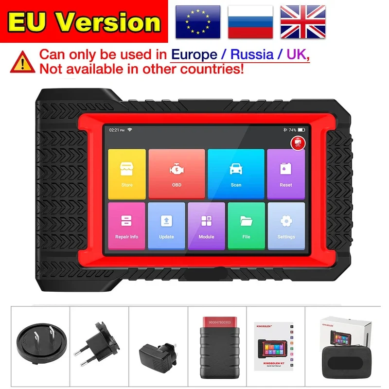 OBD2 Scanner – Auto Uitleesapparaat – Diagnoseapparaat – ECU Coder – Uitleesapparaat – 7 Inch Touchscreen – ECU Coding & Actieve Test