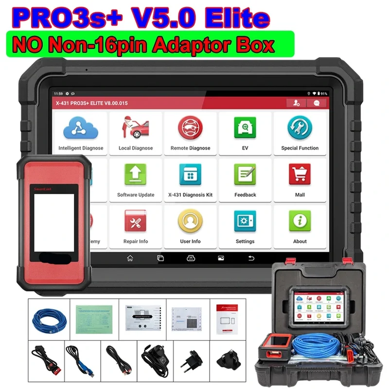 OBD2 Scanner – Auto Uitleesapparaat – Diagnose Scanner – Foutcode Lezer – Uitleesapparatuur – Android 10 Tablet – 10,1 Inch Touchscreen