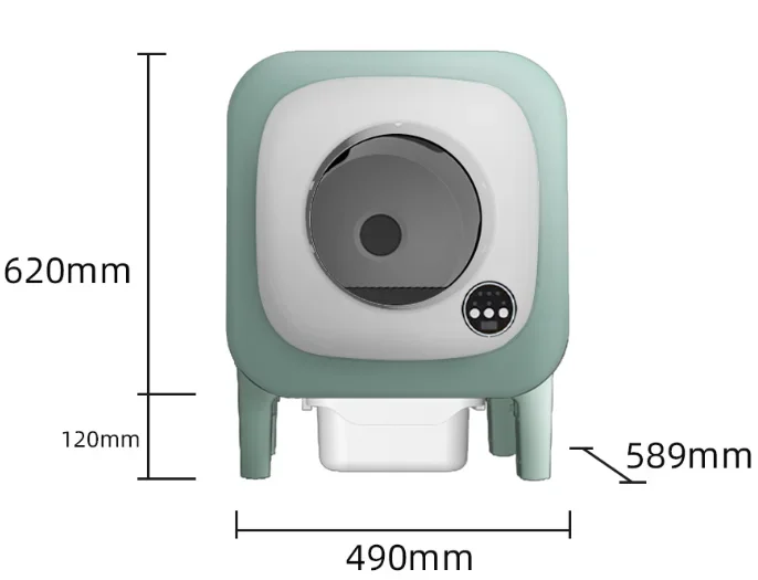 Kattenbak – Automatische Kattenbak – Zelfreinigende Kattenbak – Elektrische Kattenbak – Hop-In Kattenbak – Inclusief App Bediening – UV-Sterilisatie & Zilverionen Coating
