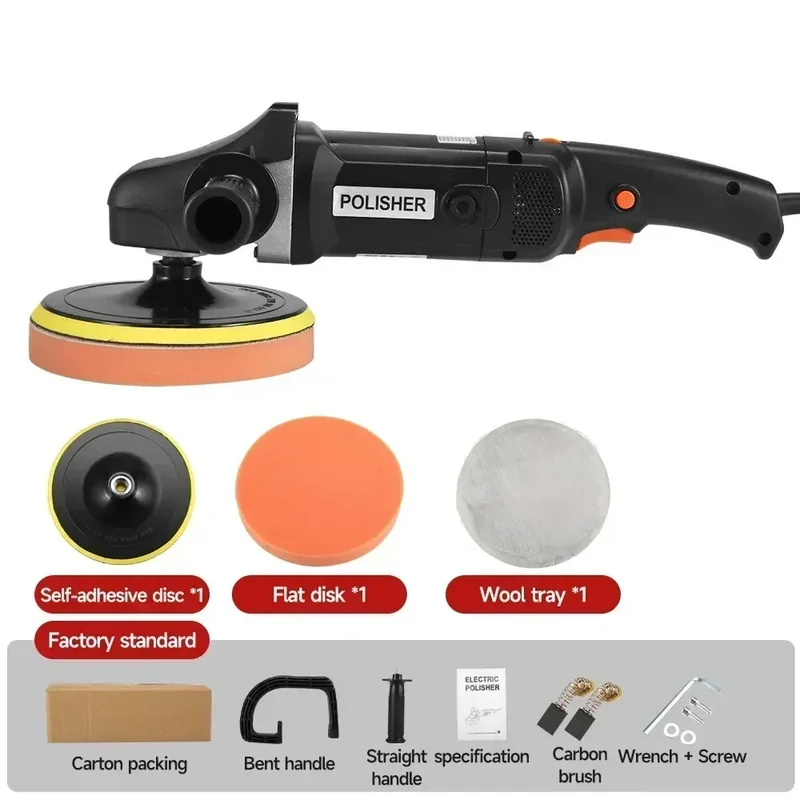 Autopolijstmachine – Polijstmachine – Poetsmachine – Poliermachine – Autopoetsmachine – 1250W Krachtige Motor – Variabele Snelheid 600-3600 RPM