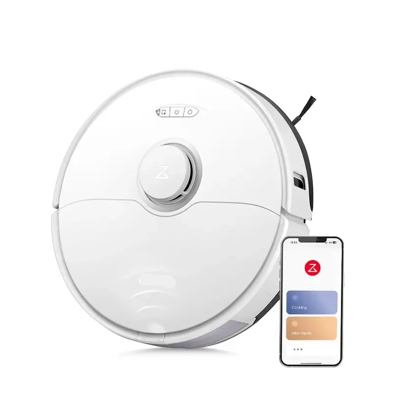 Robotstofzuiger – Robotstofzuiger met Dweilfunctie – Slimme Stofzuiger – Robot Mop – Automatische Schoonmaakrobot – 6000Pa Zuigkracht – 3D Obstakel Vermijding