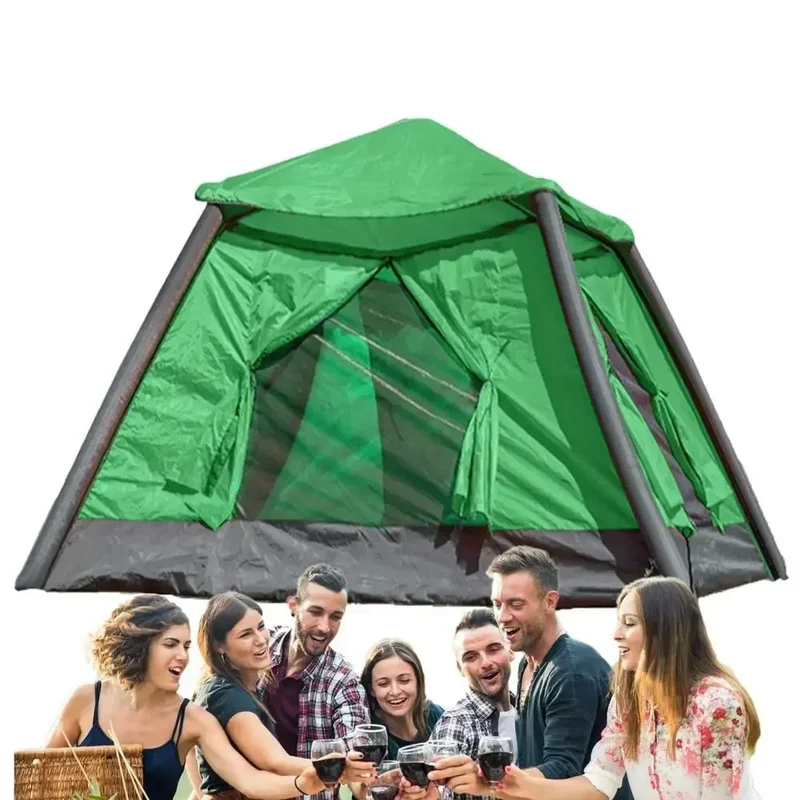 Tent – Kampeertent – Pop-up Tent – Koepeltent – Outdoor Tent – Opblaasbaar – Dubbele Slaapcabines – Lichtgewicht Aluminium Frame