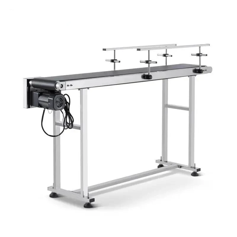 PVC Bandtransporteur – Transportband – Conveyor – Productband – Industriële Transportband – Roestvrij Stalen Frame – Instelbare Snelheid - 59 x 7.8 inch