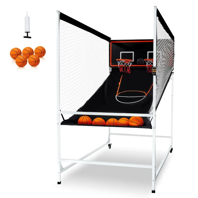 Indoor Basketbal Arcade – Basketbalspel – Basketbalgame – Basketbalbord – Speelset – 8-In-1 Speelmodi – Dubbele Baskets