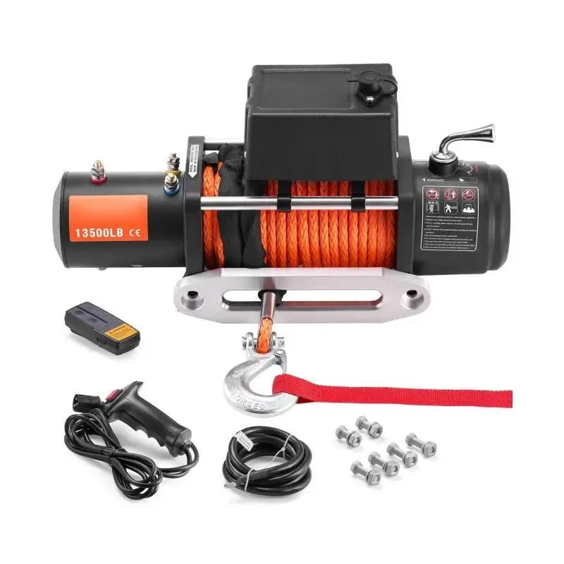 Elektrische Lier – Offroad Lier – Trekker Lier – SUV Lier – 6123 Kg Trekkracht – IP55 Waterdicht – 12V 6,6 PK Motor