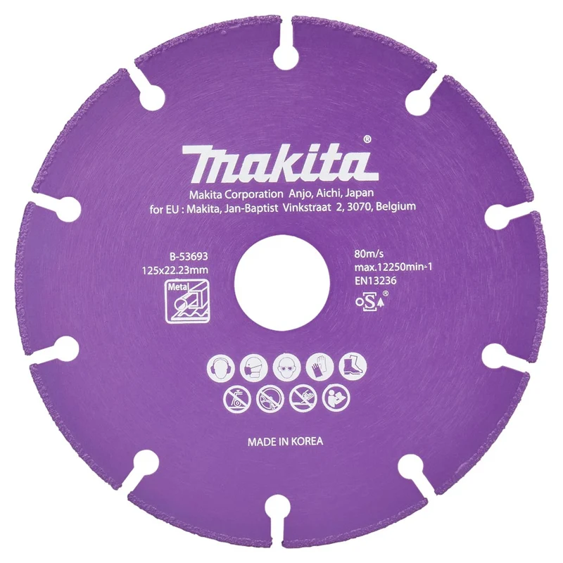 Makita DOORSLIJPSCHIJF STAAL 125X22,23X1,3MM