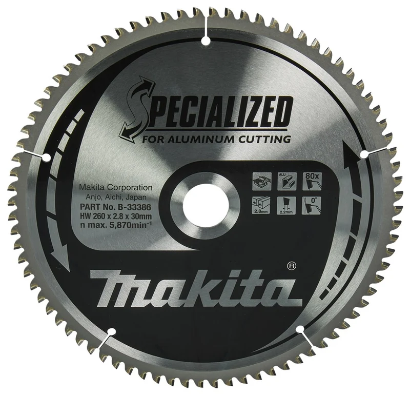 Makita TAFELZAAGBLAD ALUMINIUM