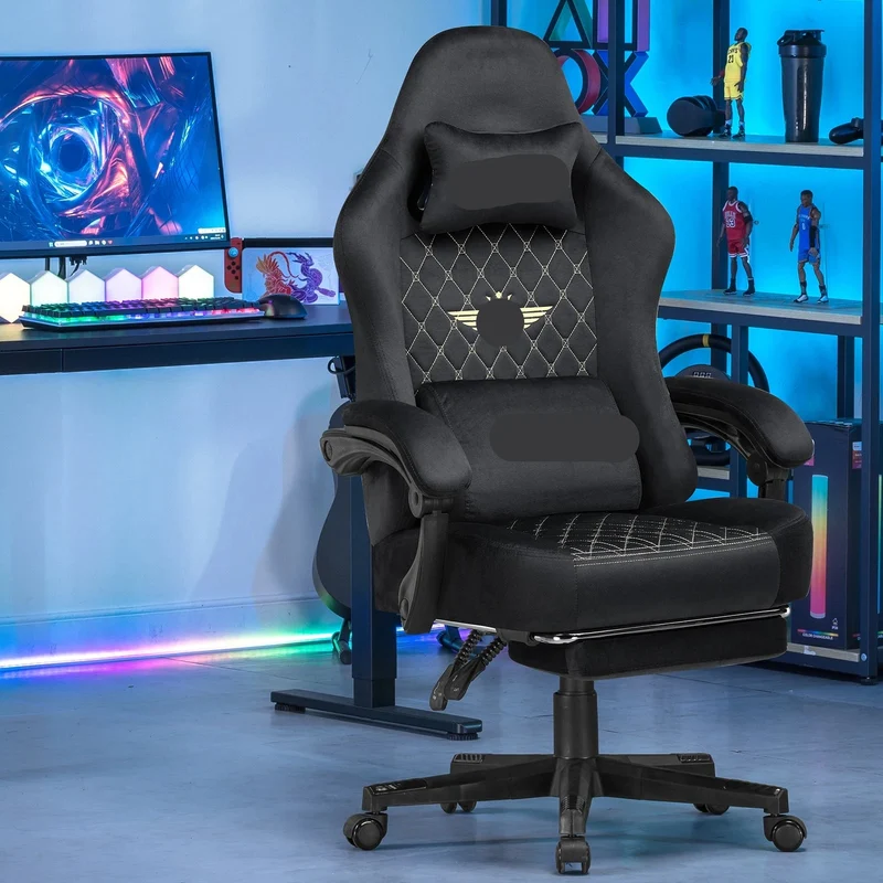 Gamingstoel – Gamestoel – Bureaustoel – Racing Chair – Gaming Chair – Verstelbare Rugleuning – Ademend Stof