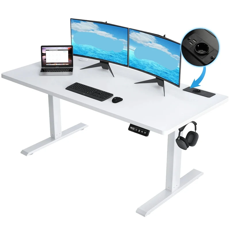 Bureaumeubel – Bureau – Computertafel – Kantoormeubel – Zit-Sta Bureau – Elektrisch Verstelbaar – Extra Ruim Werkblad