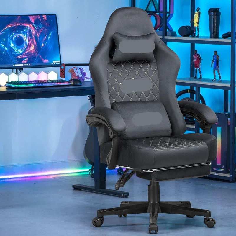 Gamingstoel – Gamestoel – Bureaustoel – Racingstoel – Gaming Chair – Verstelbaar – Ademend Stof