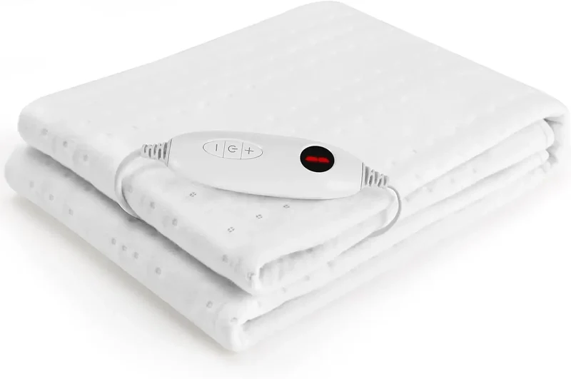 Elektrische Verwarmde Matrasbeschermer – Elektrische Matras – Warmtematras – Bedverwarmer – Verstelbare Matrasverwarming – 150 x 80 cm – 6 Temperatuurstanden