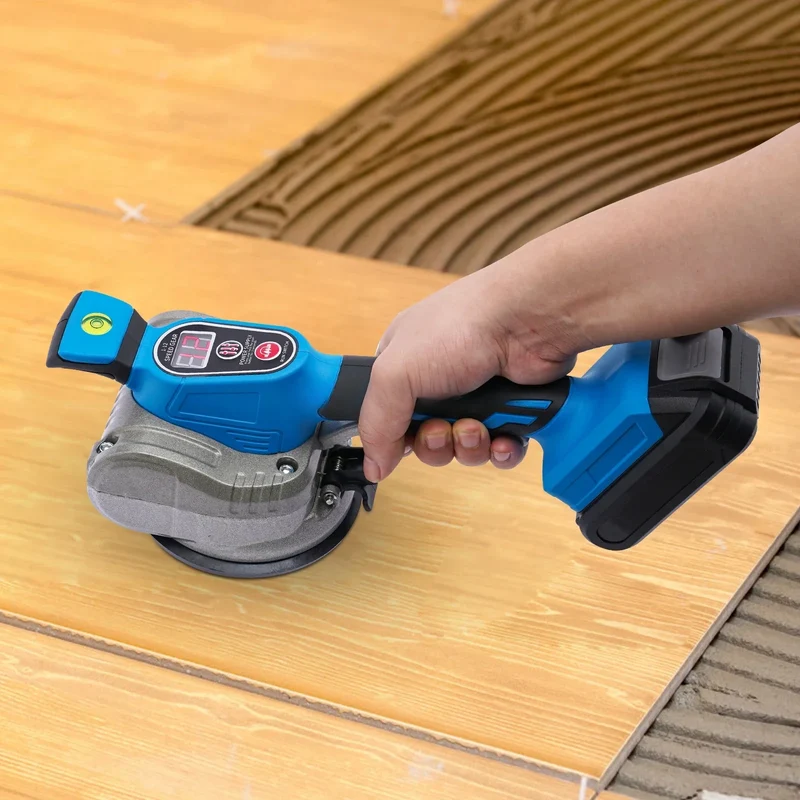 Elektrische Tegelversteller – Tegeltrilmachine – Tegelzetgereedschap – Tegelmachine – Tegellifter – 21V Lithium Accu – Aluminium Legering Kop