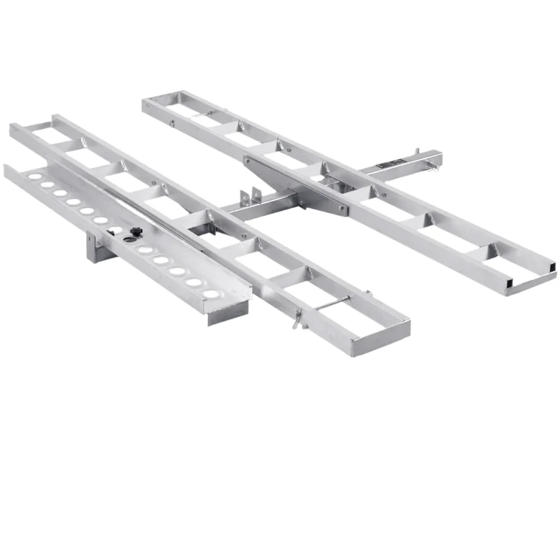 Motorfietsdrager – Motorhitchdrager – Motortransporter – Motortrailer – Motordrager – Aluminium Constructie – Inklapbare Oprijplaat 1,18 m
