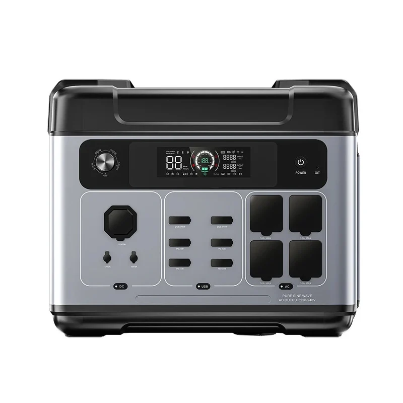 Powerbank – Mobiele Oplader – Externe Batterij – Draagbare Accu – Energie Station – 2048Wh Capaciteit – 2400W Continu Vermogen