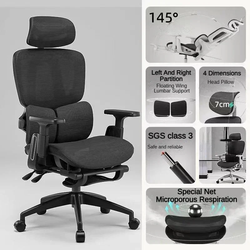 Draaistoel – Bureaustoel – Office Chair – Werkstoel – Gaming Stoel – Verstelbare Rugleuning 125-800mm – SGS-gecertificeerde Gasveer Class 3
