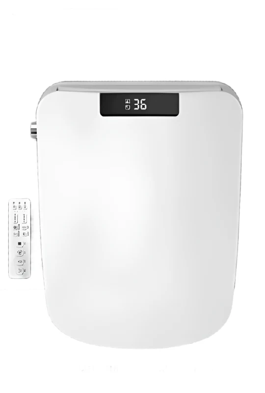 Bidetbril – Douchewc Bril – Elektronisch Bidet – Wc Bril – Verwarmde Zitting – Afstandsbediening – Kunststof – Warmwaterfunctie - 51cm - Smart Edition-Vierkant - 220V-230V