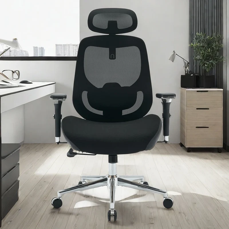 Bureaustoel – Kantoorstoel – Gamestoel – Draaistoel – Office Chair – Ergonomische Lendensteun – Ademend Mesh Materiaal