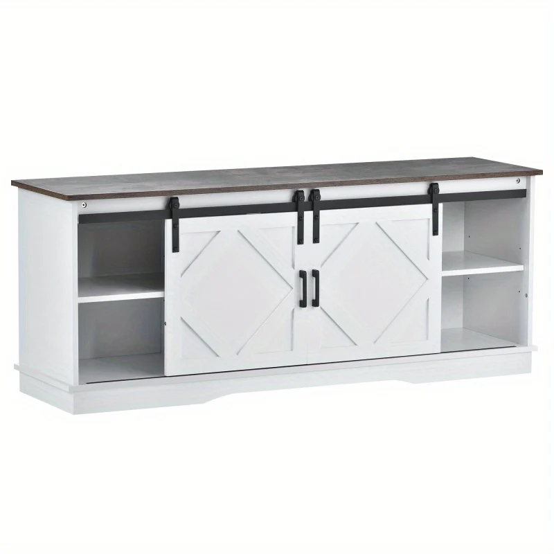 TV-meubel – TV-kast – TV-standaard – Entertainmentmeubel – Mediameubel – 150x40x60 cm – Schuifdeuren met Verstelbare Planken – Modern Minimalistisch Rustiek Design