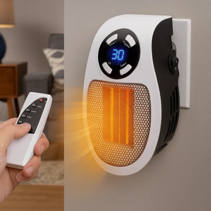 OCS - compacte Elektrische Kachel - 350W Keramische Wandkachel met Afstandsbediening