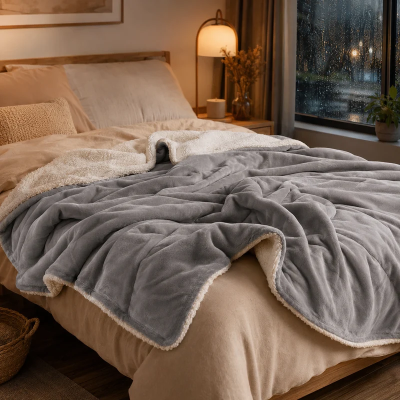 OCS - Luxe Fleece Deken - Zachte Warme Woondeken van Milk Fleece 200 × 230 cm