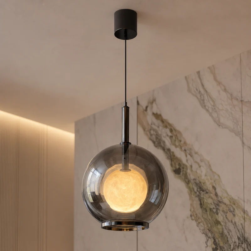 OCS - Bogdan Design Hanglamp van Glas - Dimbare LED met Verstelbare Kabel