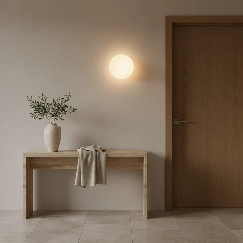 OCS - maddy Moderne Matglazen Wandlamp - Minimalistische LED Wandverlichting met 3 Lichtkleuren