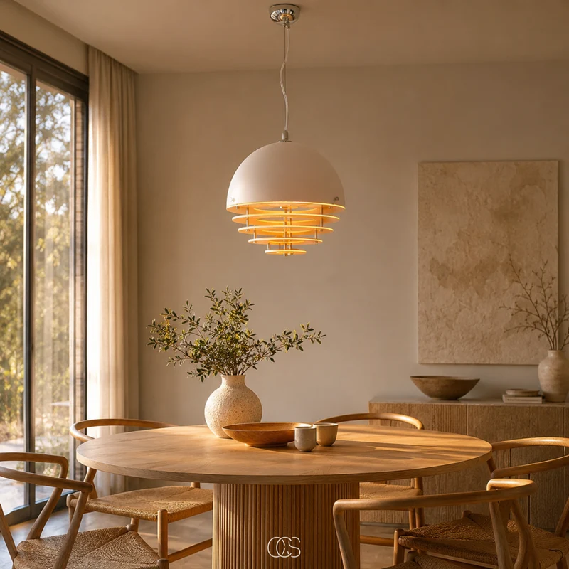OCS – Sunset Hanglamp – Design Glazen Hanglamp met Warme Oranje Gloed