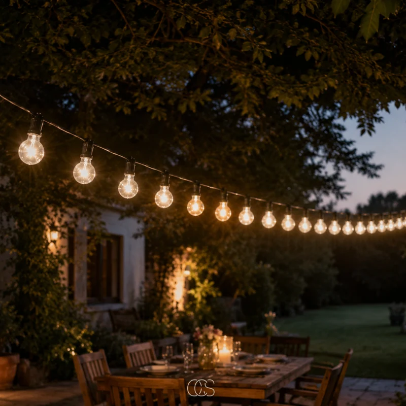 OCS - G40 LED Buitenlichtslinger - Warm Wit Vintage Sfeerverlichting 10 Meter