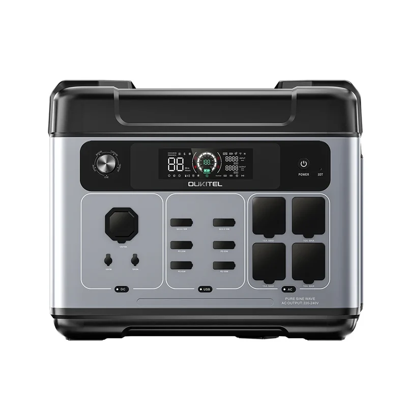 Powerstation – Draagbare Accu – Mobiele Generator – Noodstroomvoorziening – Camping Accu – 2048Wh Capaciteit – 2400W Continu Vermogen