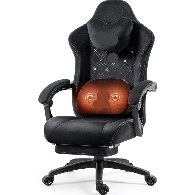 Bureaustoel – Office Chair – Werkstoel – Stoel Met Wieltjes – Ergonomische Bureauzetel – Verstelbare Rugleuning – Ademend Stofbekleding