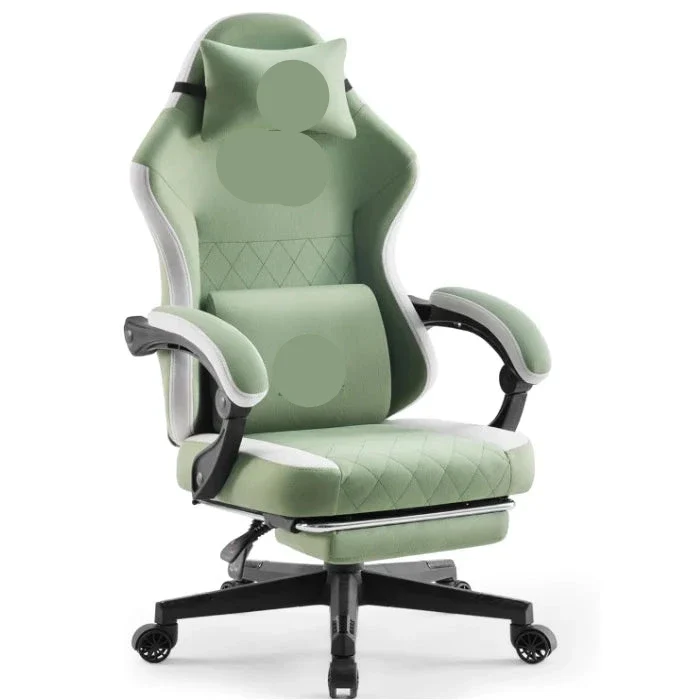 Bureaustoel Groen – Kantoorstoel – Bureaustoel Met Wieltjes – Comfortabele Werkstoel – Ergonomische Stoel Met Armleuningen – Verstelbare Rugleuning – Ademend Stofmateriaal