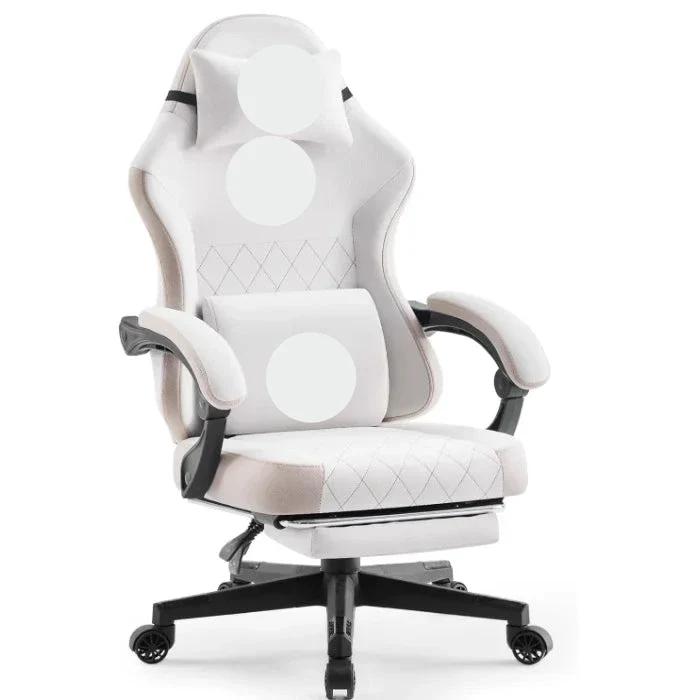 Bureaustoel – Kantoorstoel – Werkstoel – Draaistoel – Ergonomische Stoel – Verstelbare Rugleuning – Ademend Stoffen Bekleding
