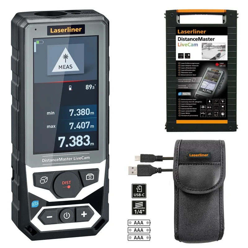 LASERLINER DISTANCEMASTER LIVECAM (150M,TILT,CAM,BLE,IP65)