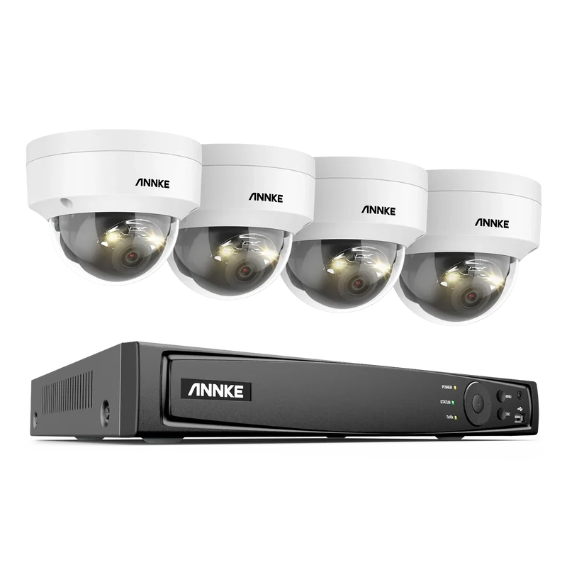 Beveiligingscamera Set – Camerabewaking – IP Camerasysteem – Videobewaking – Bewakingsset – 12MP Resolutie – Duale Slimme Verlichting