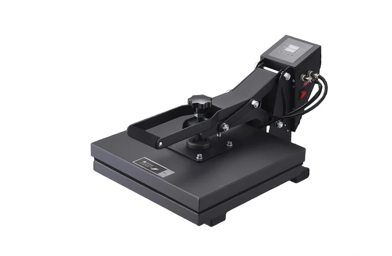 Warmtepers – Hittepers – Transferpers – Sublimatiepers – Drukpers – Grote Verwarmingsplaat 15 x 15 inch – Digitale Temperatuur- en Timerregeling - Zwart