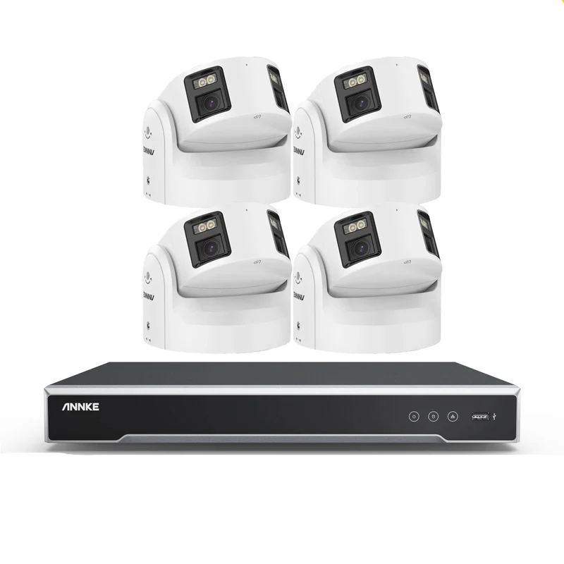 Beveiligingscamera Set 8-Kanaals – CCTV Camera’s – IP Camera Systeem – Bewakingscamera Set – Dome Camera – 8MP Haarscherp Beeld – IP67 Weerbestendig