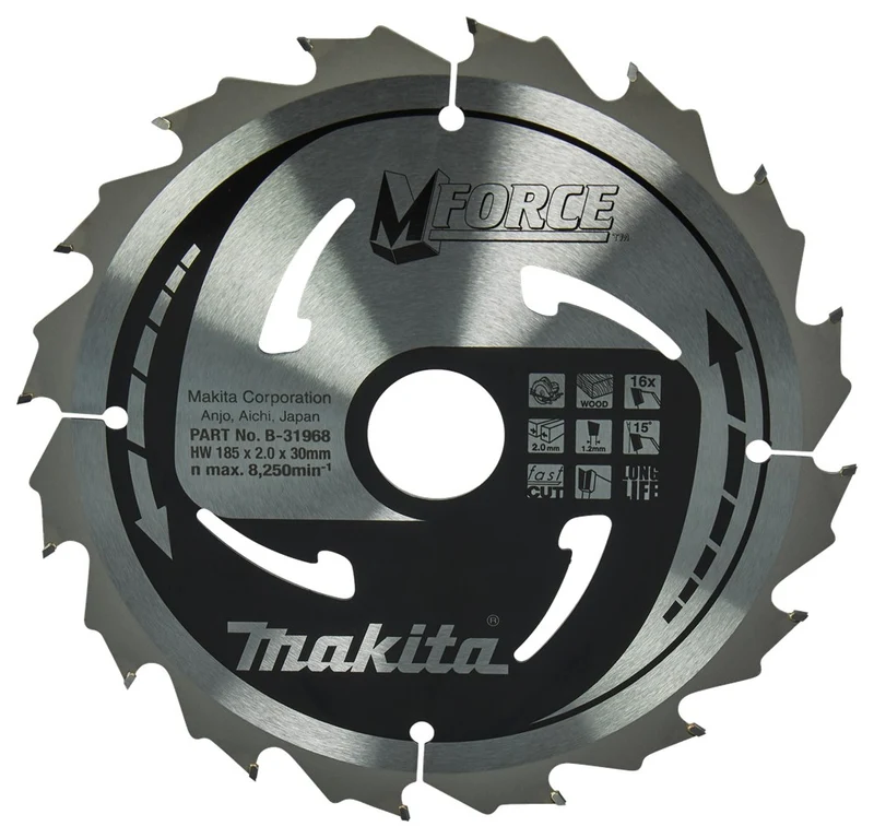 Makita HM ZAAGBLAD 185X30X2.0 16T M-FO B-31968