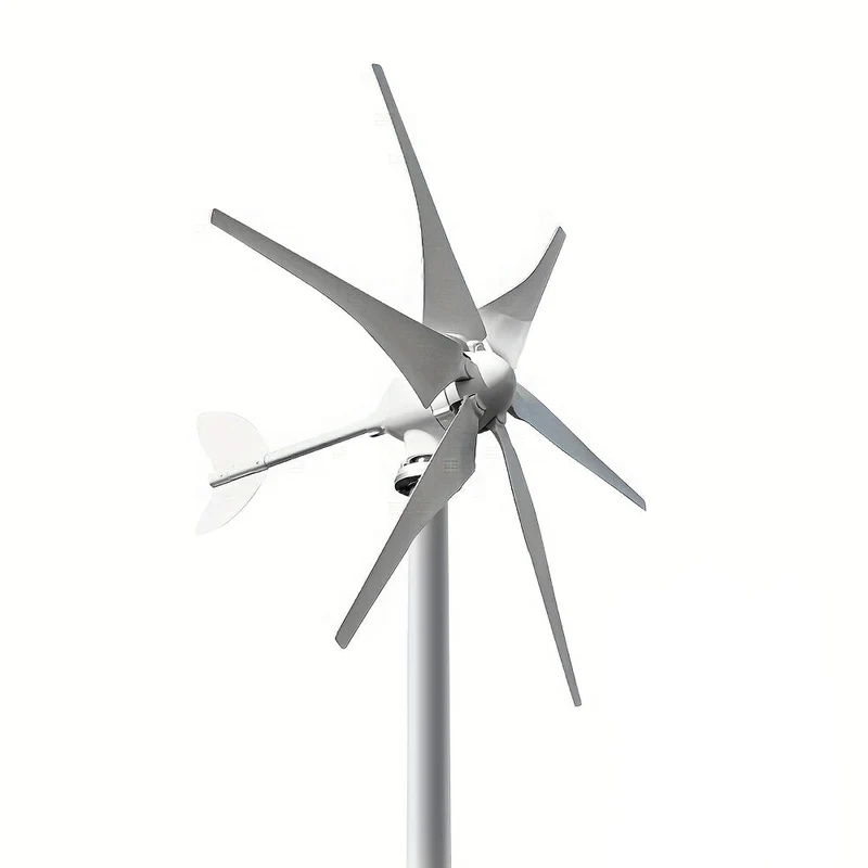 Windturbine – Windmolen – Windgenerator – Draagbare Generator – Alternatieve Energie – 1200W Vermogen – Robuust Metallic Ontwerp