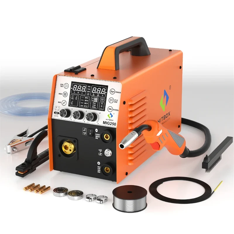 MIG250 Lasmachine – Mig Lasmachine – Lasapparaat – Mig Lastoestel – Lassen Machine – Multifunctioneel Met MIG, TIG En MMA – Compact En Lichtgewicht 8 Kg