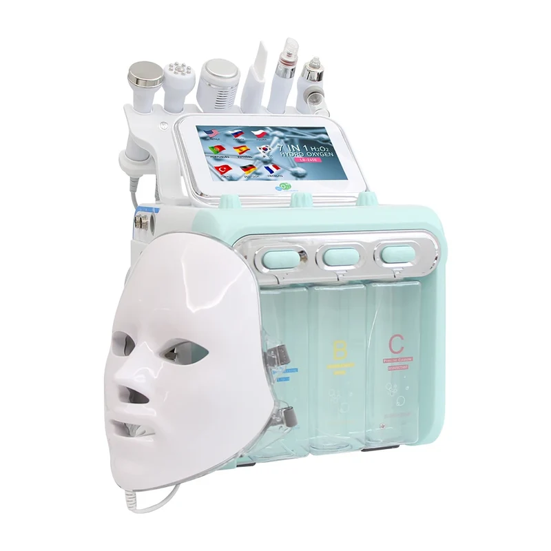 7-in-1 Hydro Dermabrasie Gezichtsmachine – Gezichtsreiniger – Microdermabrasie Apparaat – Huidverzorgingsapparaat – Facial Machine – Diepe Reiniging – Hydratatie & Huidverbetering