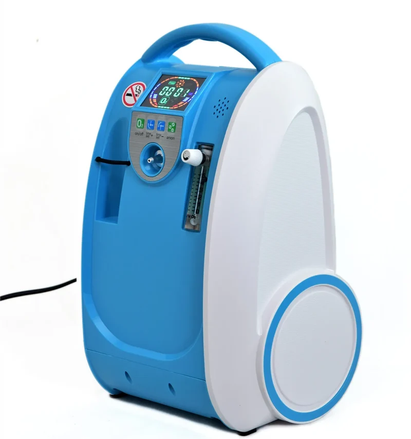 Draagbare Zuurstofconcentrator – Mobiele Zuurstofmachine – Zuurstofgenerator – Ademhalingstoestel – O2 Concentrator – Instelbare 1-5L/min Zuurstofstroom – Stil, Lichtgewicht 5,4 kg