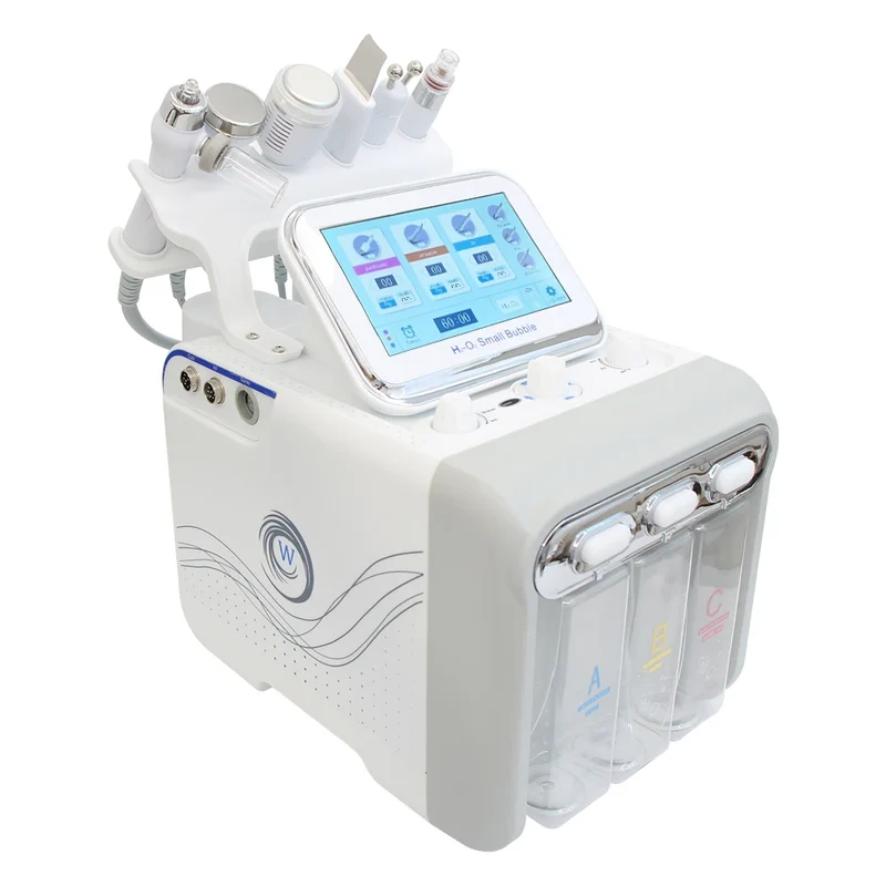 Hydro Dermabrasie Machine – Water Peeling Apparaat – Gezichtsreiniger – Huidverjonging Apparaat – Ultrasonische Gezichtsbehandeling – 6-in-1 Multifunctioneel – RF Lifting & EMS Technologie